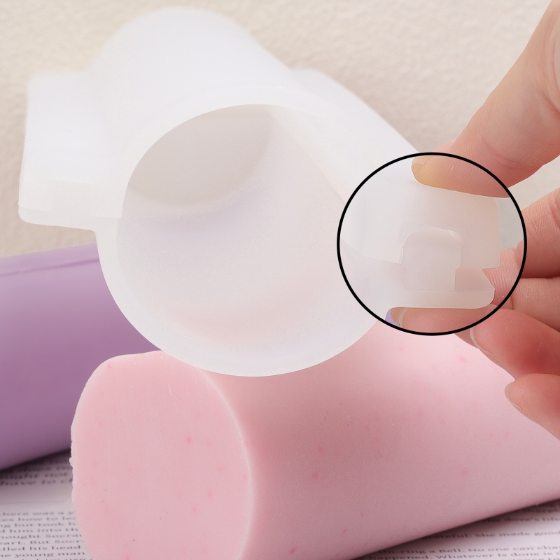 Soap Making Kit For Beginners - แม่พิมพ์สบู่ซิลิโคนทรงแท่งยาว รูปทรงกลม อุปกรณ์ทำสบู่แบบหลอด แม่พิมพ์ DIY สบู่ทำมือ