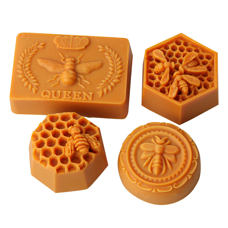 Soap Making Instructions - 3D Flying Bee Honeycomb เทียนแม่พิมพ์ซิลิโคน Handcraft