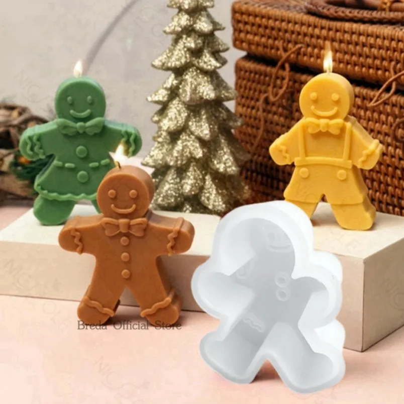 3D Smile Gingerbread Man ซิลิโ - Soap Making Gifts บทวิจารณ์และราคา