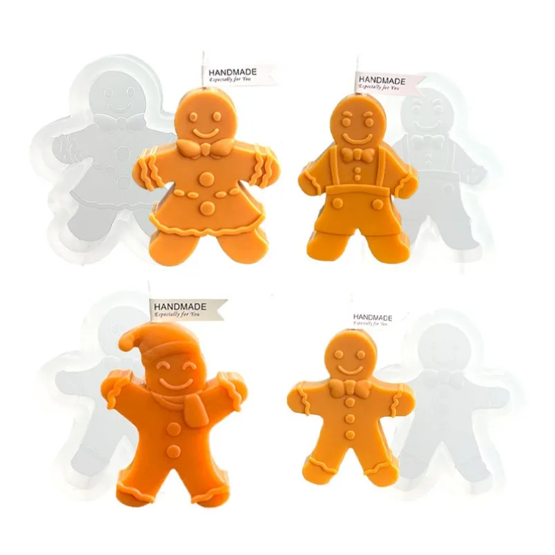 3D Smile Gingerbread Man ซิลิโ - Soap Making Gifts บทวิจารณ์และราคา