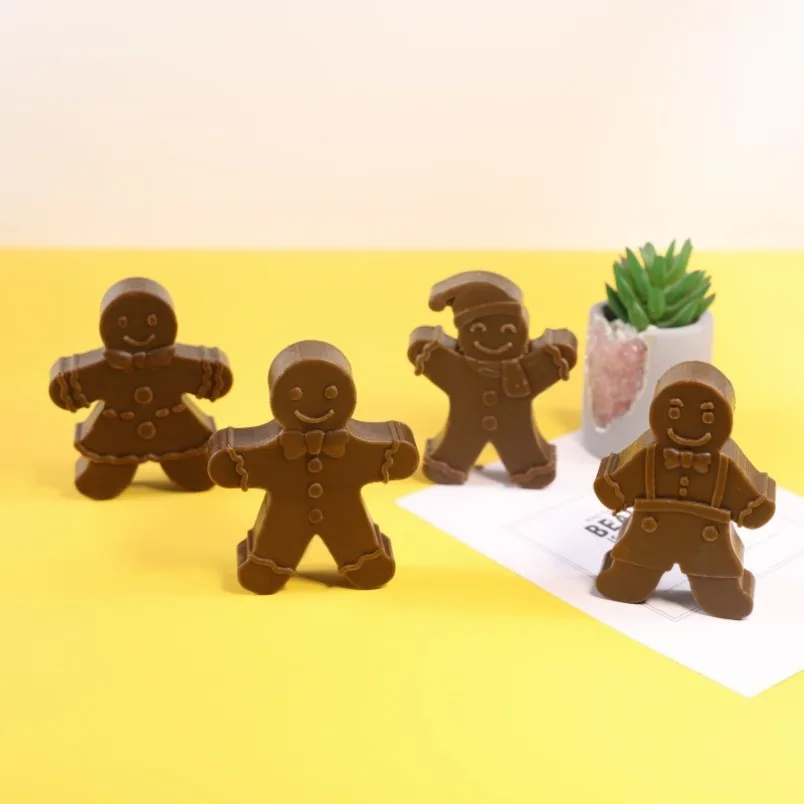 3D Smile Gingerbread Man ซิลิโ - Soap Making Gifts บทวิจารณ์และราคา
