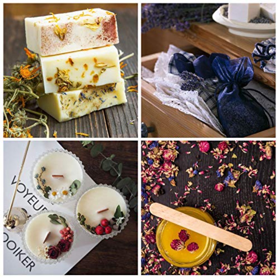 ดอกไม้แห้ง 9 ถุง ชุดสมุนไพรดอก - Soap Making Diy Kit บทวิจารณ์และราคา