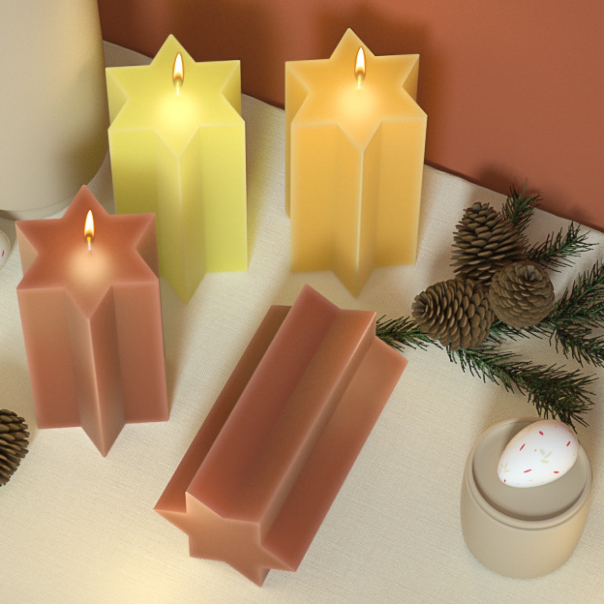 เทียน3D ทำจากซิลิโคนรูปหกเหลี่ - Soap Making Gifts บทวิจารณ์และราคา