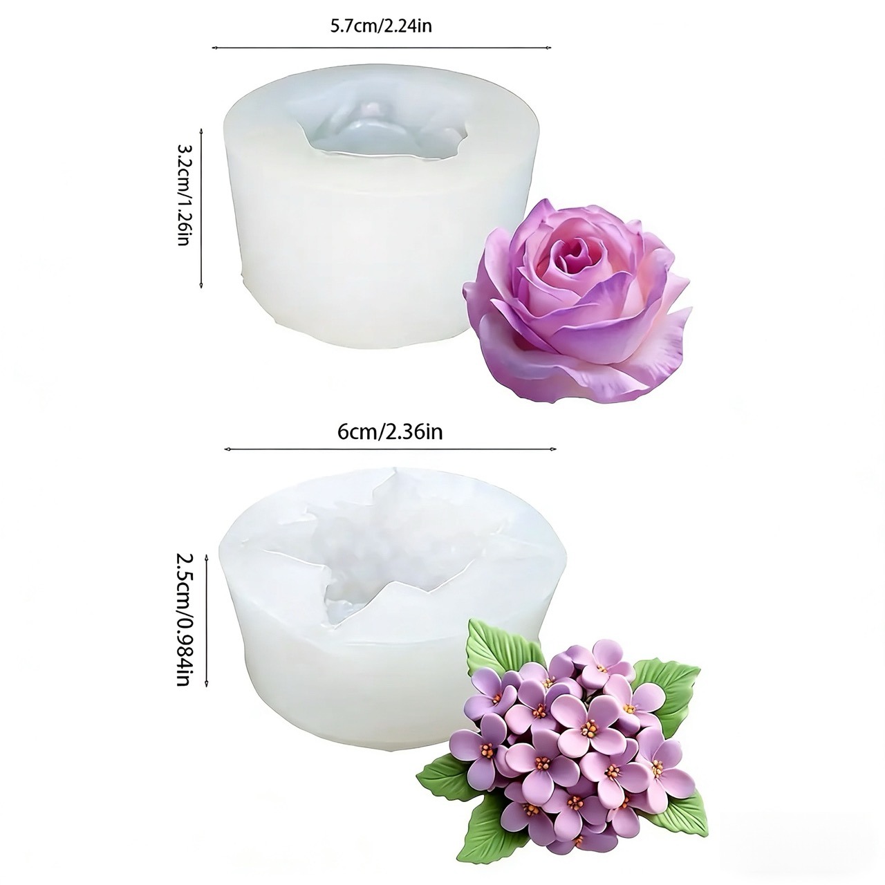 แม่พิมพ์ซิลิโคนรูปดอกไม้ 3 มิต - Soap Making Gifts บทวิจารณ์และราคา